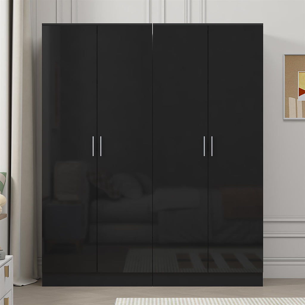 REFLECT Gloss 2pc Wardrobe Bundle - 2x 2 Door Plain Wardrobes - 4 Colour Options
