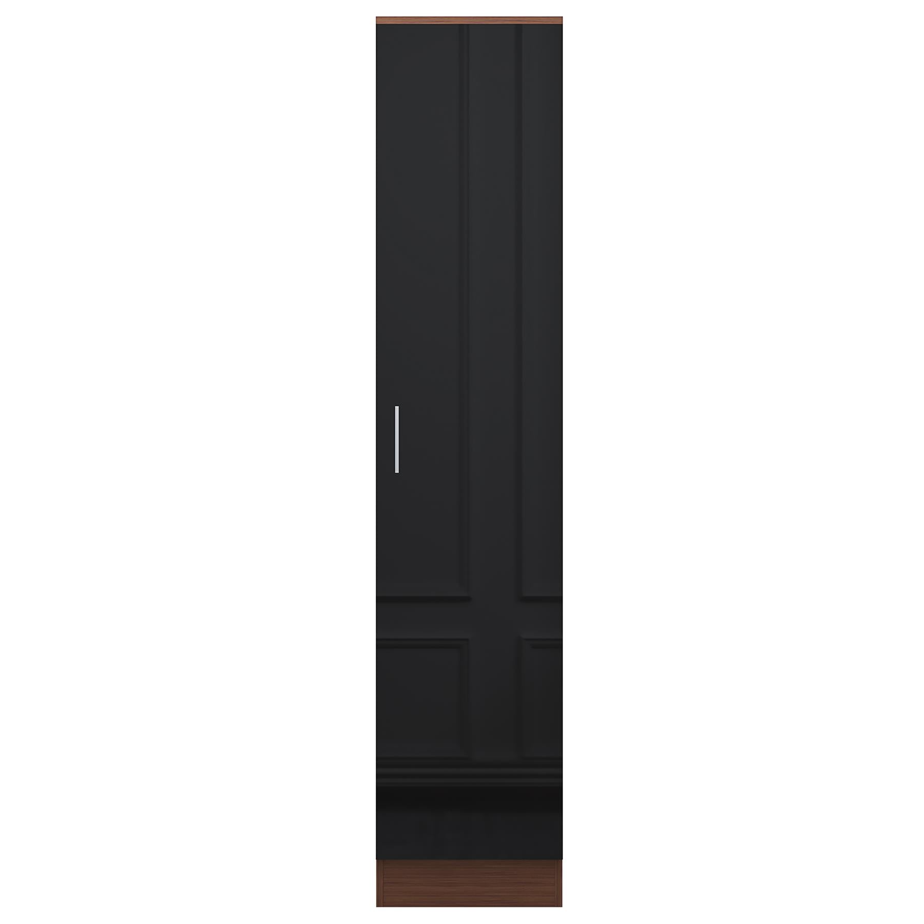 REFLECT Gloss Bedroom Furniture 1 Door Plain Wardrobe - 4 Colour Options
