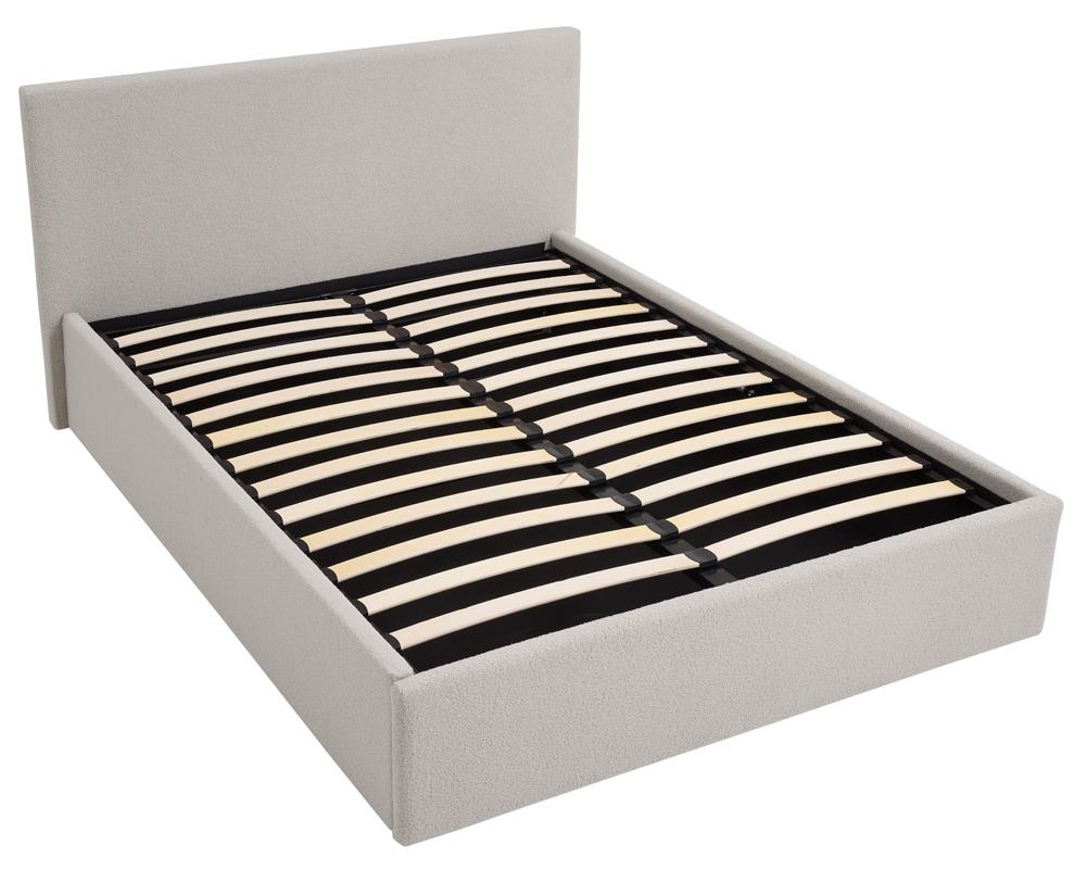 TEDDY 5FT Kingsize Boucle Ottoman Storage Bed - 2 Colour + Mattress Option