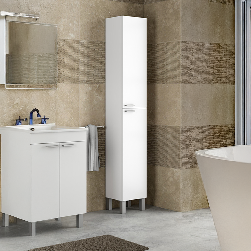 BALTIC Tall Bathroom Storage Unit - 2 Colours