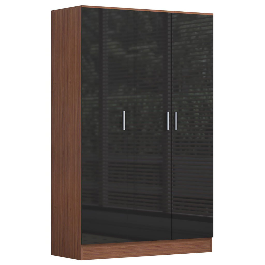 REFLECT Gloss 4pc Bedroom Set - 3 Door Wardrobe + 5 Draw Chest + 2 Bedsides