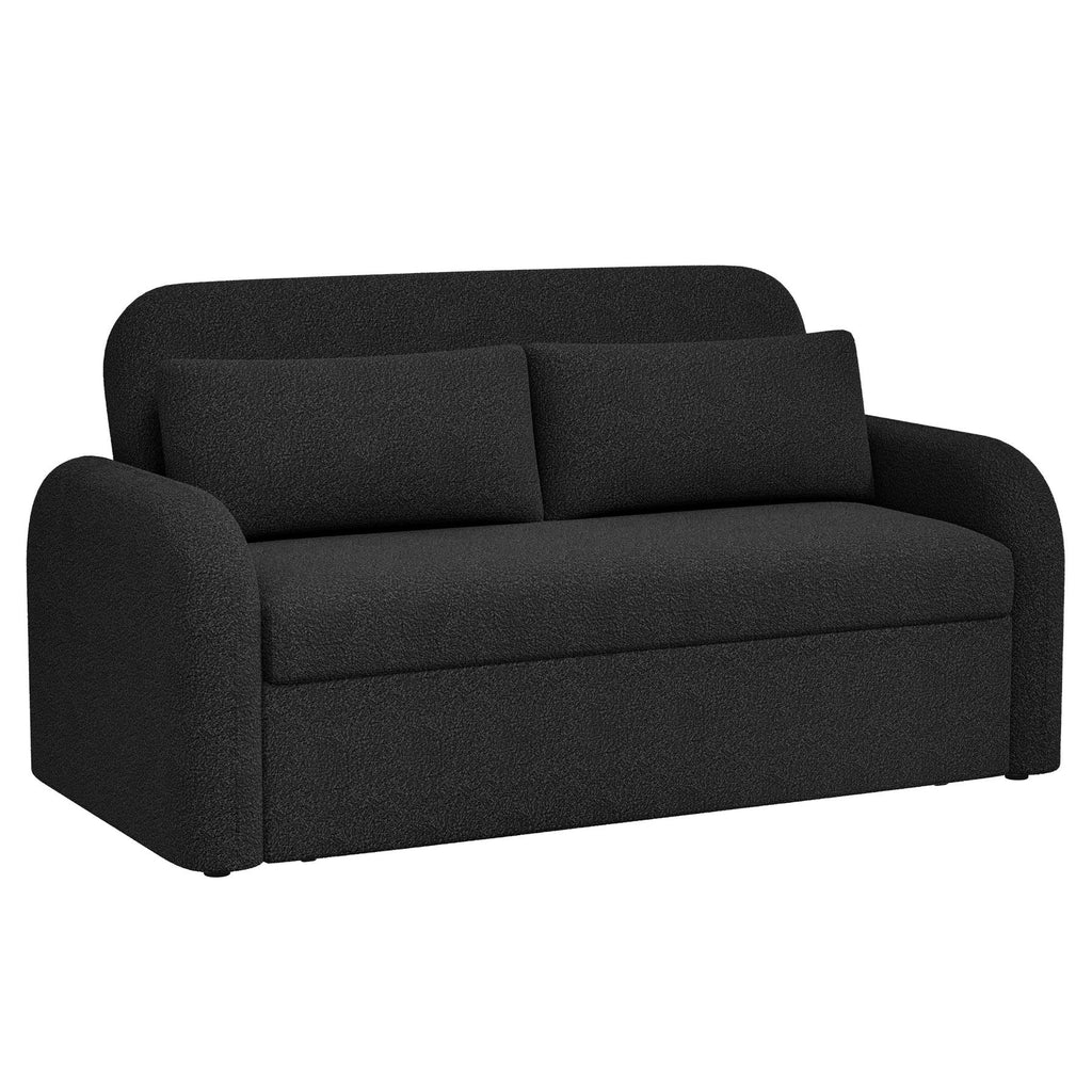 NOMA 2 Seater Boucle Pull Out Sofabed with Storage - 3 Colour Options