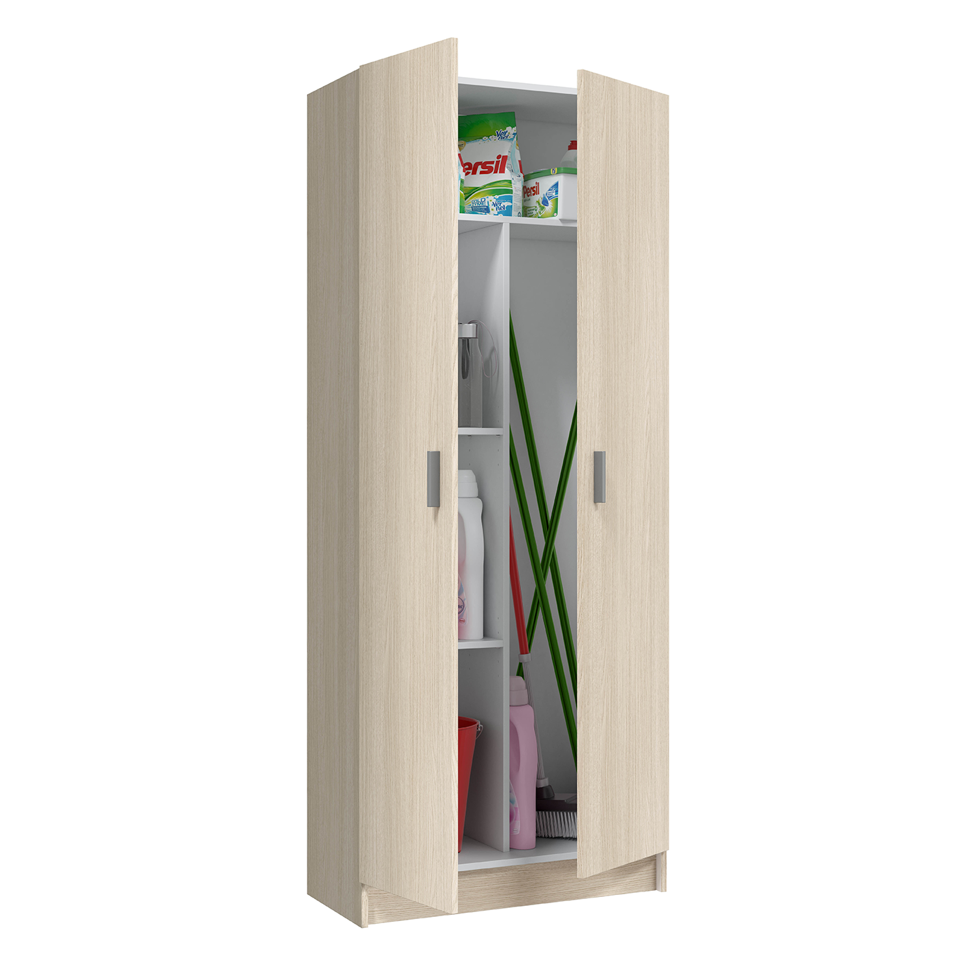 VITA Utility Laundry Cupboard / Cabinet Storage Units in White OR Oak Options