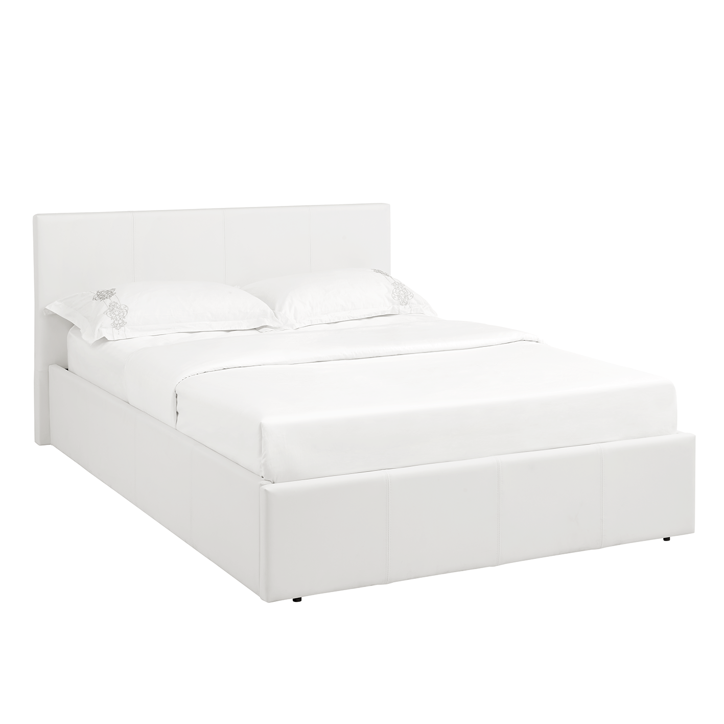 LUNA 3FT Single Faux Leather Ottoman Storage Bed-Mattress & Colour Options