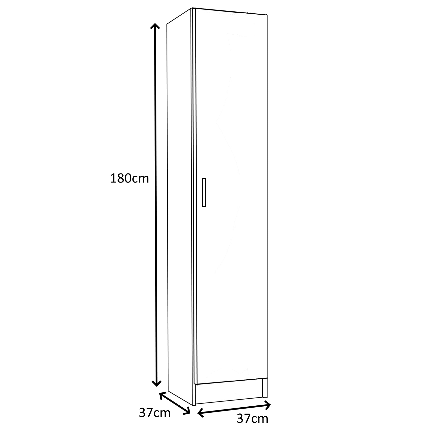 VITA Utility Laundry Cupboard / Cabinet Storage Units 3 Options in Oak