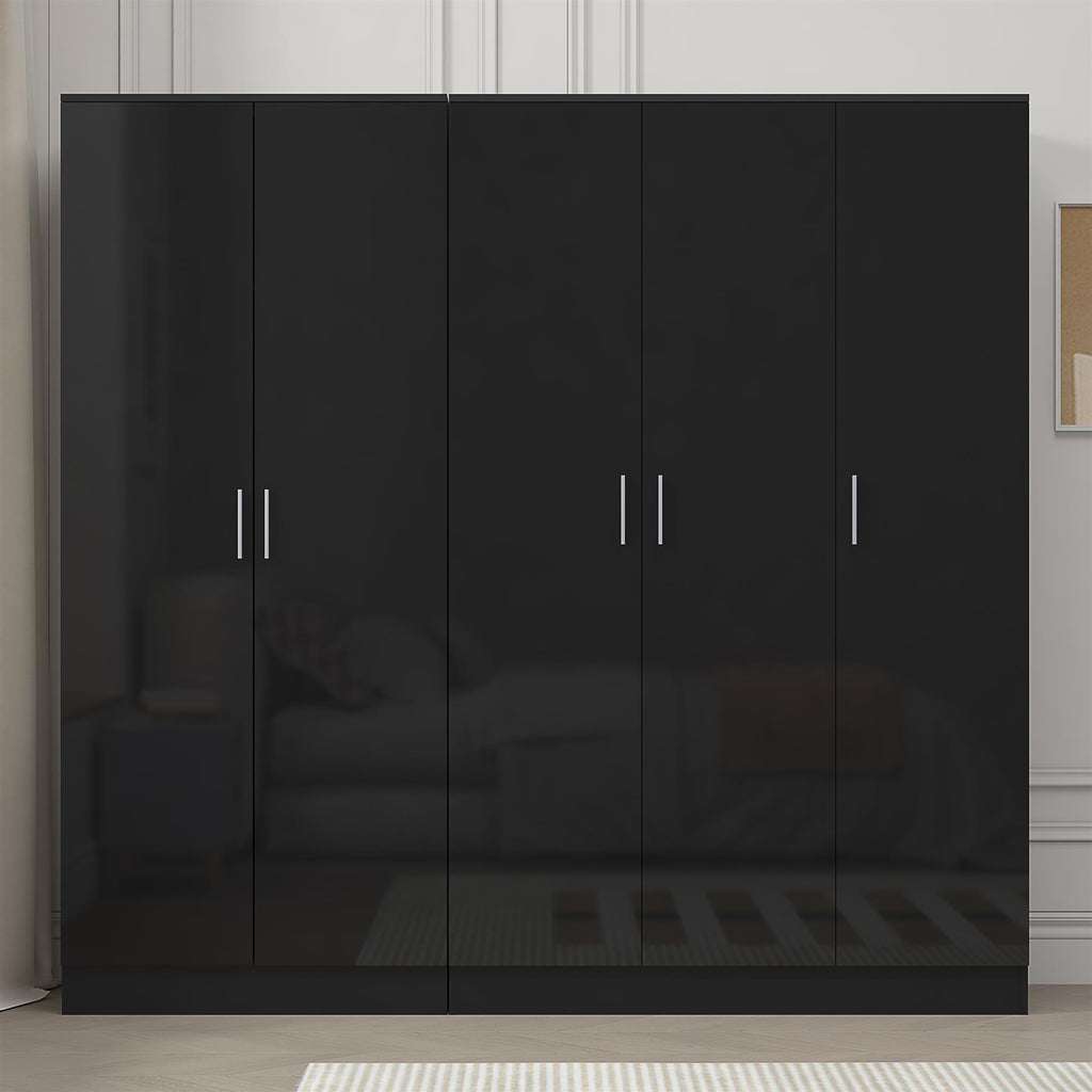 REFLECT 2pc Wardrobe Bundle - 3 Door Plain + 2 Door Plain - 4 Colour Options