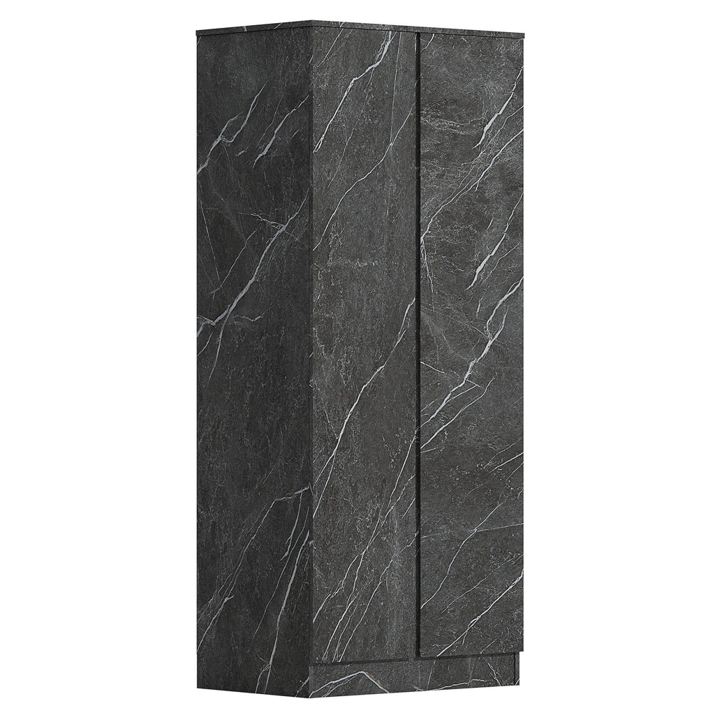 ZITA Bedroom Furniture Range Wardrobe Chest Bedside in Grey Marble Effect