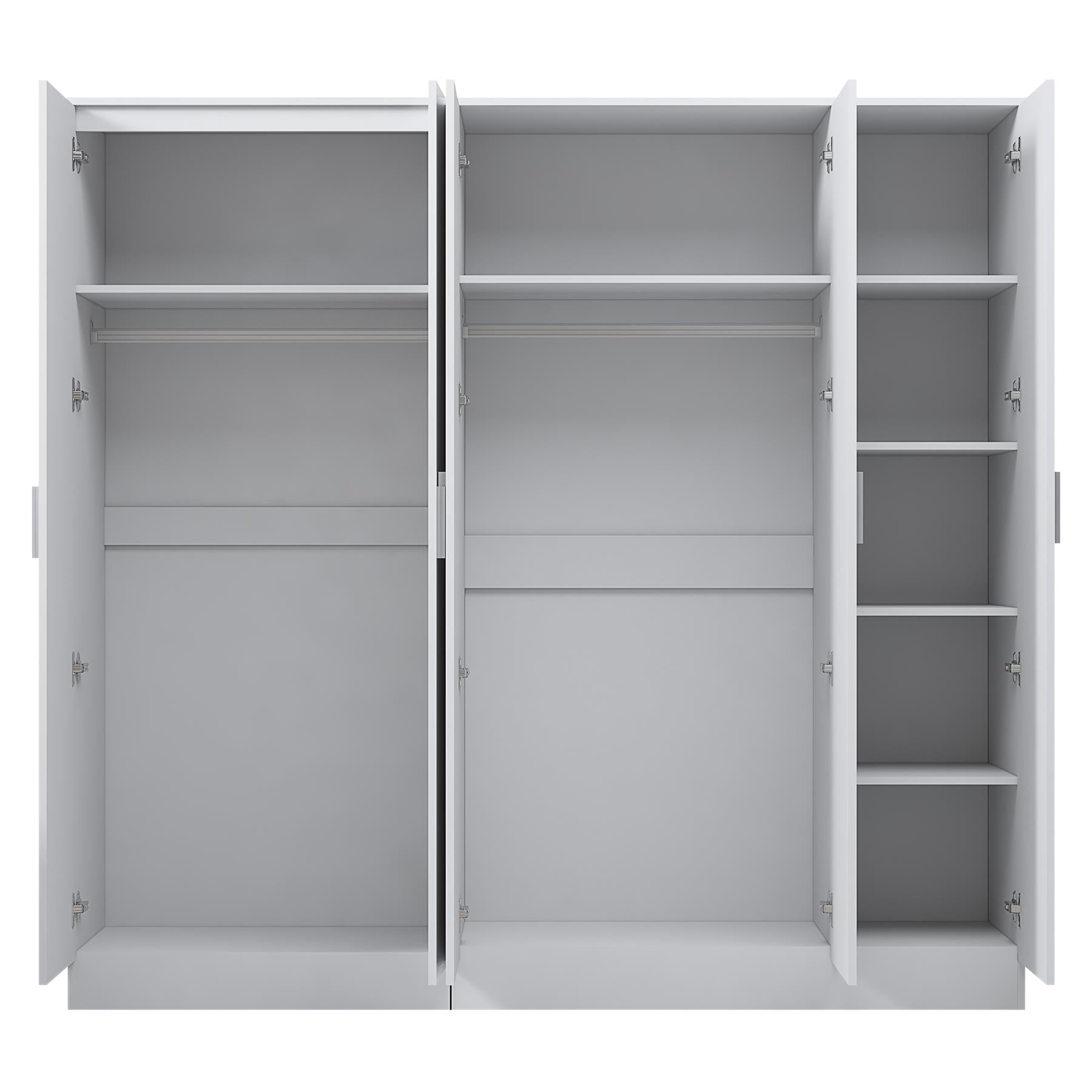 REFLECT 2pc Wardrobe Bundle - 3 Door Plain + 2 Door Plain - 4 Colour Options