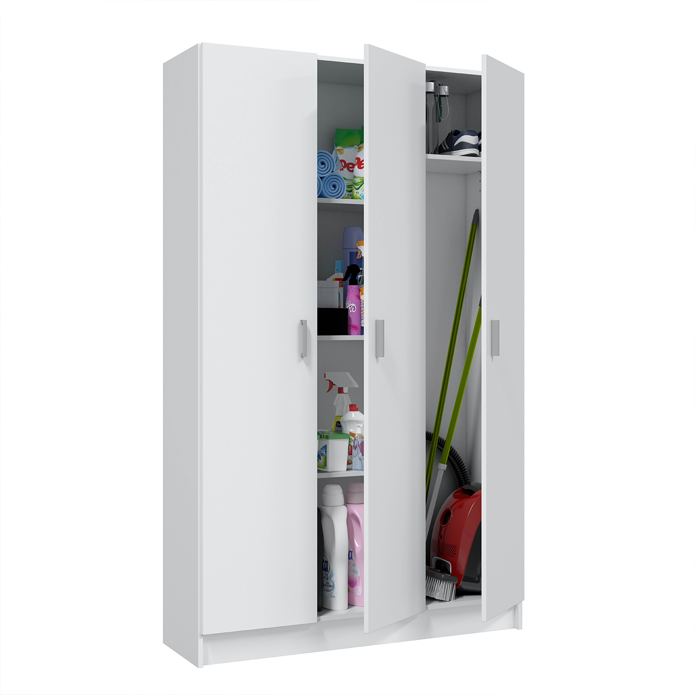 VITA Utility Laundry Cupboard / Cabinet Storage Units in White OR Oak Options