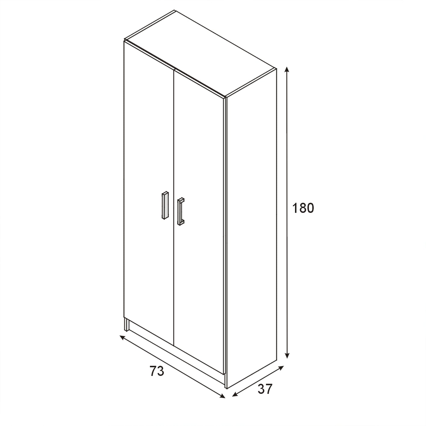 VITA Utility Laundry Cupboard / Cabinet Storage Units 3 Options in Oak