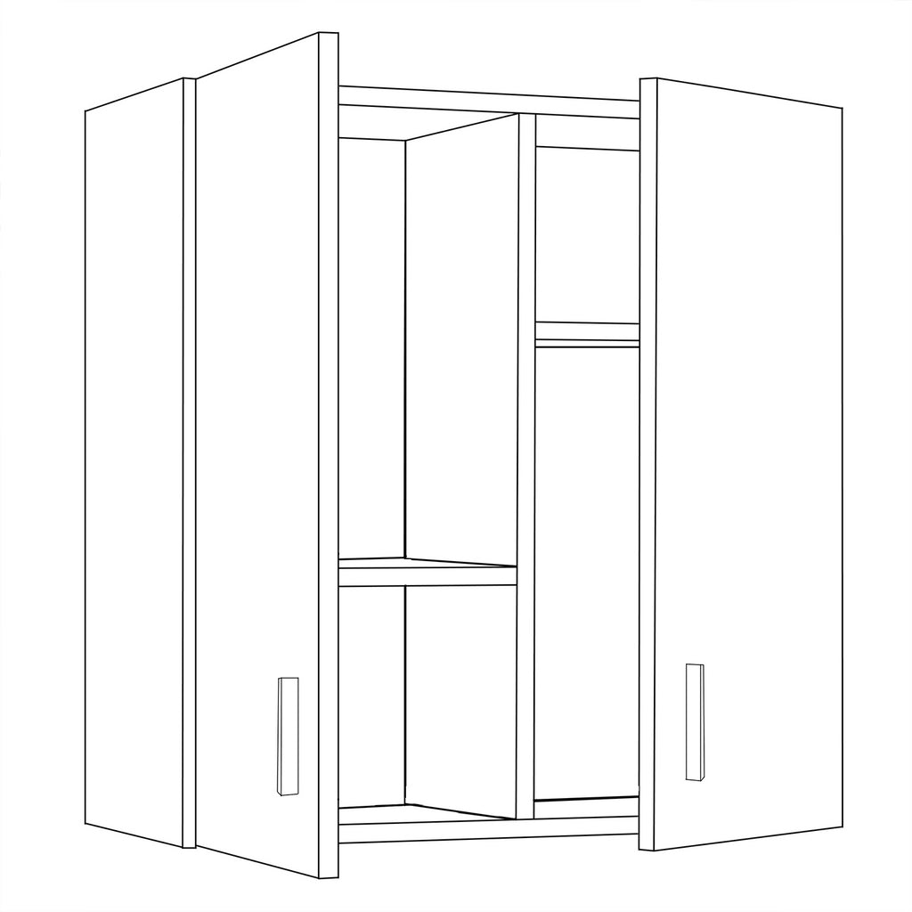 VITA Utility Laundry Cupboard / Cabinet Storage Units in White OR Oak Options