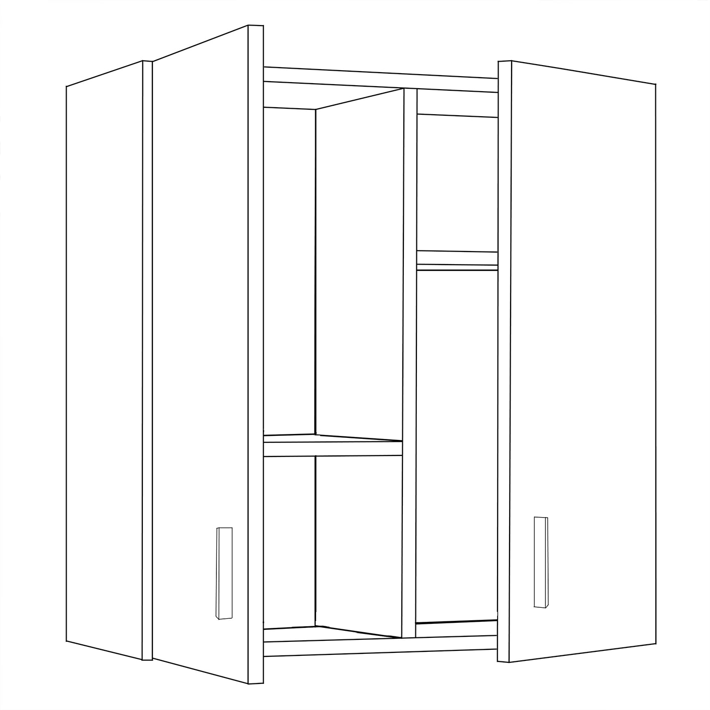 VITA Utility Laundry Cupboard / Cabinet Storage Units 7 Options in White