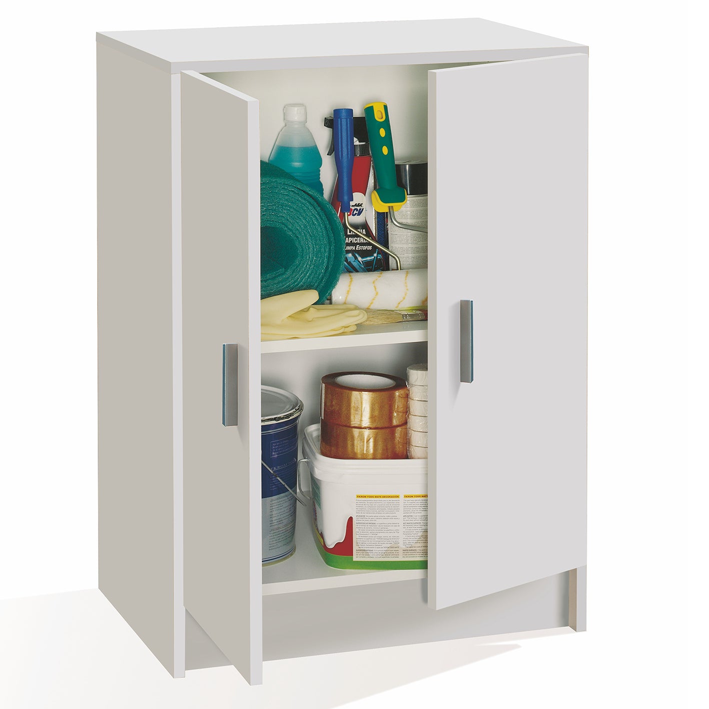 VITA Utility Laundry Cupboard / Cabinet Storage Units 7 Options in White