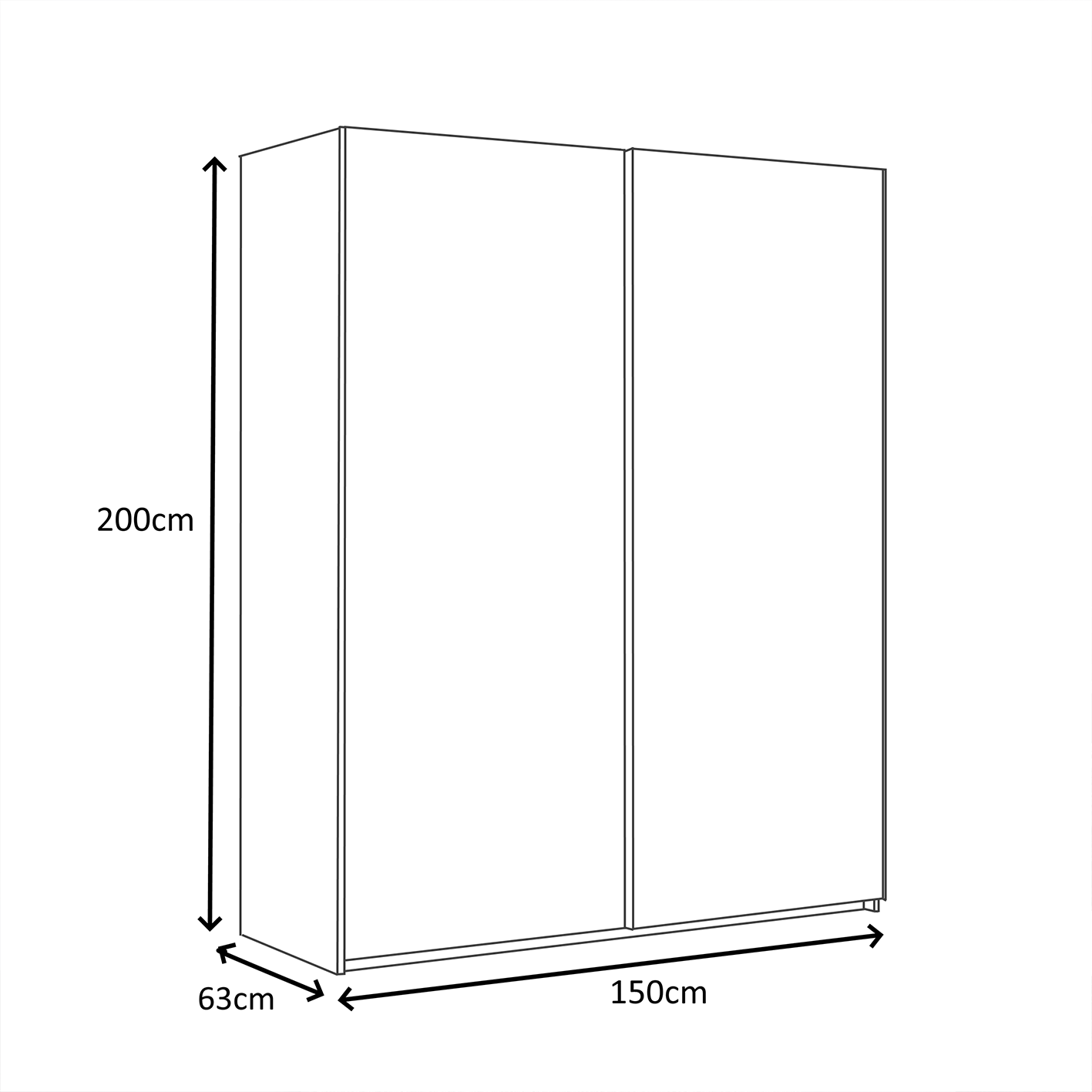 Bedroom Wardrobe Collection with Multiple Sizes, Colours & Optional Extras