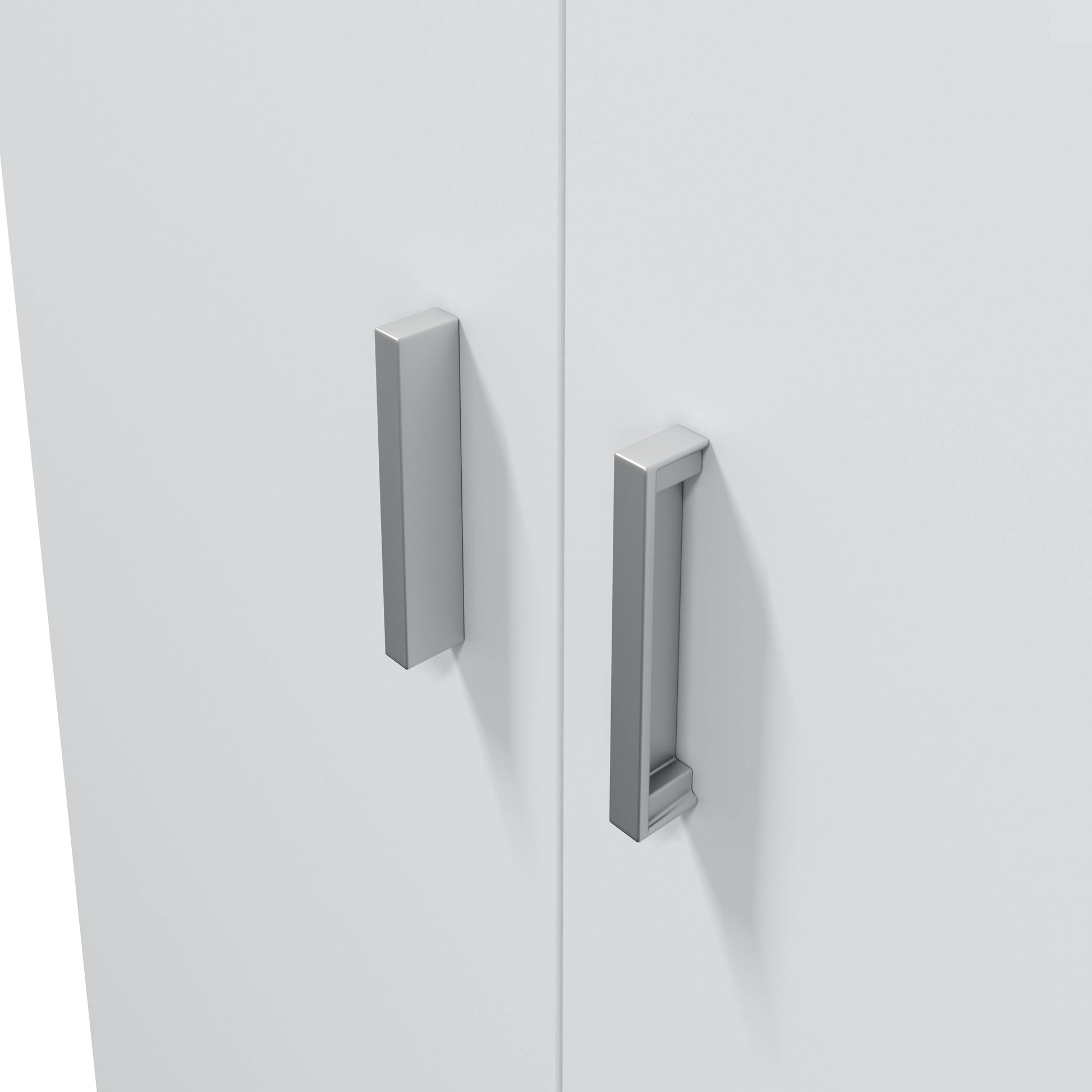 VITA 2 Door Multi Use Utility Broom Cupboard - White