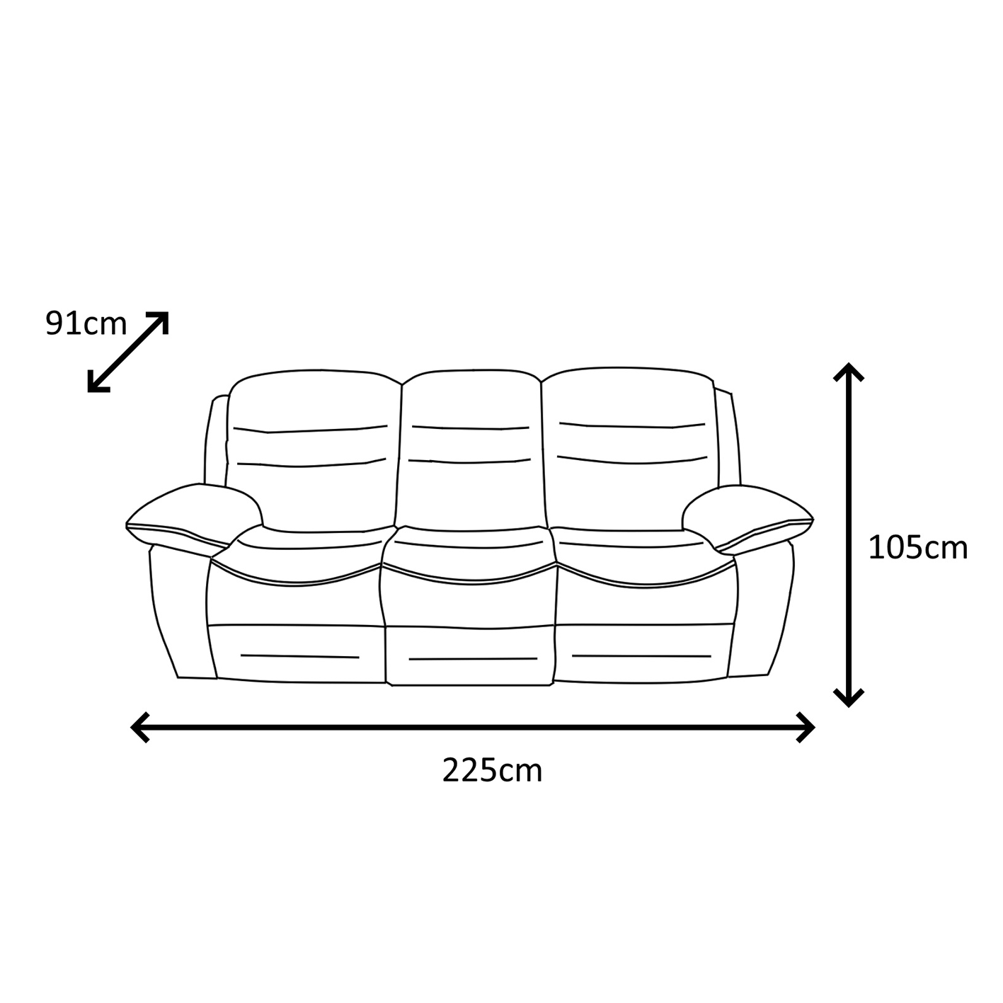 NAPOLI 3 + 3 Seater Electric Recliner Sofa Set - Grey Faux Suede