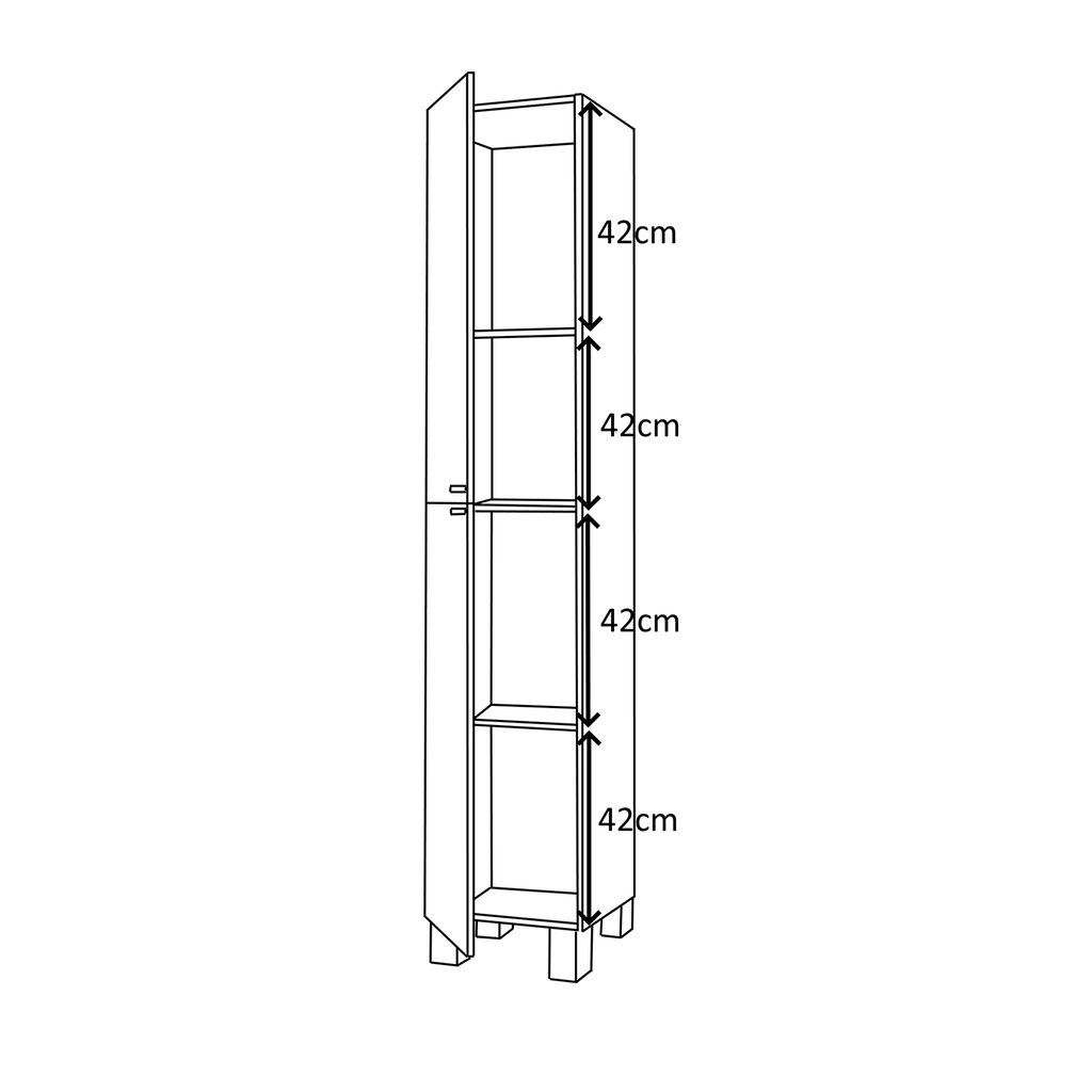 BALTIC Tall Bathroom Storage Unit - 2 Colours