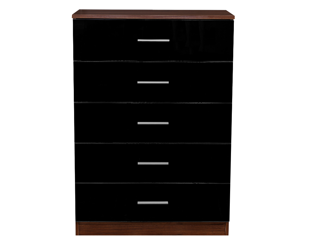 Black sonoma online 5 drawer dresser